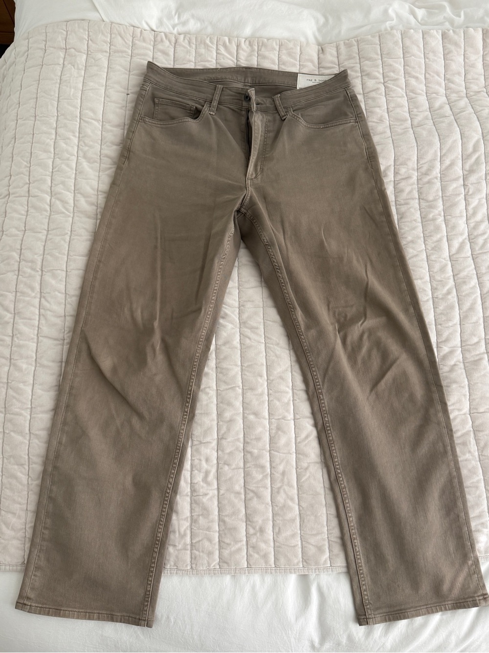 Rag & Bone fit 4 Tan/Khaki Straight-Leg Jeans